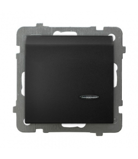 AS ŁP-15GS/m/33 Łącznik hotelowy z podświetleniem pomarańczowym Czarny Metalik Ospel