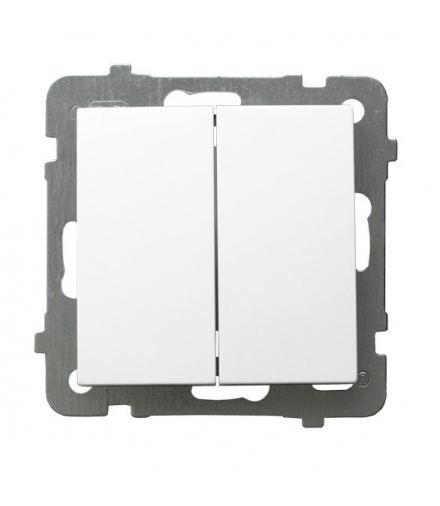 AS ŁP-19G/m/00 Łącznik podwójny krzyżowy Biały Ospel