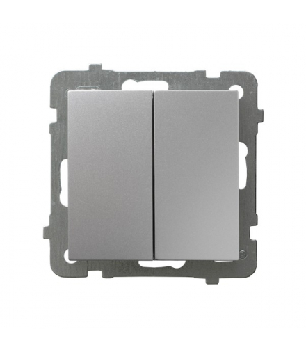 AS ŁP-19G/m/18 Łącznik podwójny krzyżowy Srebro Ospel