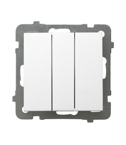 AS ŁP-24G/m/00 Łącznik potrójny zwierny Biały Ospel