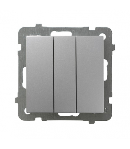 AS ŁP-24G/m/18 Łącznik potrójny zwierny Srebro Ospel