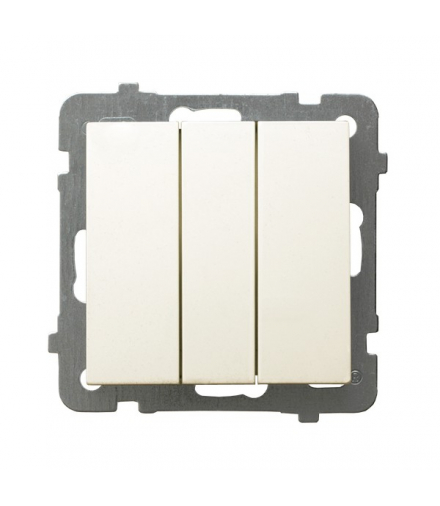 AS ŁP-24G/m/27 Łącznik potrójny zwierny Ecru Ospel