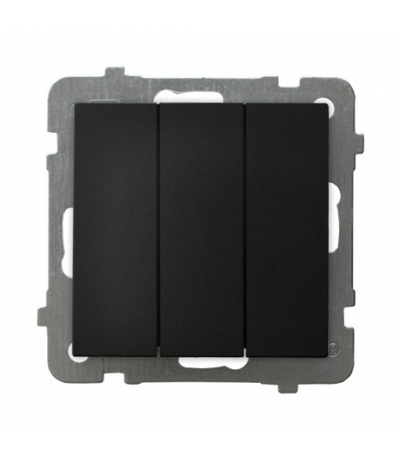 AS ŁP-24G/m/33 Łącznik potrójny zwierny Czarny Metalik Ospel