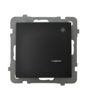 AS ŁP-4GS/m/33 Łącznik krzyżowy z podświetleniem niebieskim Czarny Metalik Ospel