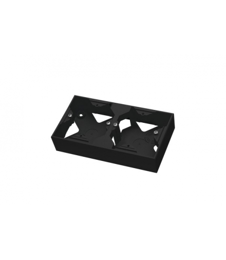 AS PNP-2G/33 Puszka instalacyjna do serii As podwójna Czarny Metalik Ospel