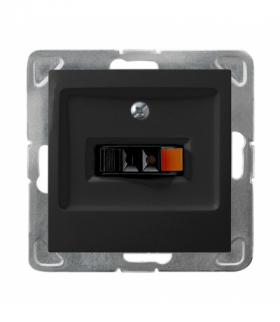 IMPRESJA GG-1Y/m/33 Gniazdo głośnikowe pojedyncze Czarny Metalik Ospel