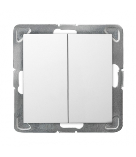 IMPRESJA ŁP-19Y/m/00 Łącznik podwójny krzyżowy Biały Ospel