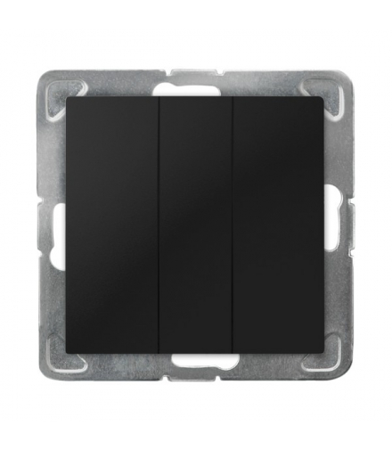 IMPRESJA ŁP-24Y/m/33 Łącznik potrójny zwierny Czarny Metalik Ospel