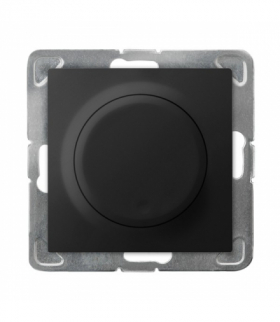 IMPRESJA ŁP-8Y/m/33 Ściemniacz przyciskowo-obrotowy przystosowany do obciążenia żarowego i halogenowego Czarny Metalik Ospel