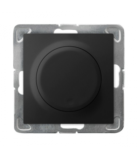 IMPRESJA ŁP-8Y/m/33 Ściemniacz przyciskowo-obrotowy przystosowany do obciążenia żarowego i halogenowego Czarny Metalik Ospel