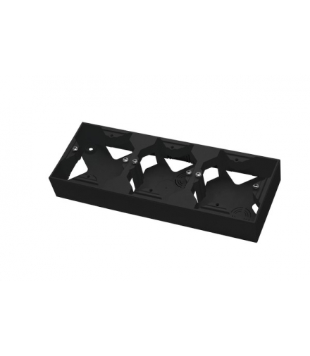 IMPRESJA PNP-3Y/33 Puszka instalacyjna do serii IMPRESJA potrójna Czarny Metalik Ospel