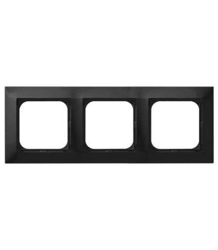 IMPRESJA R-3Y/33 Ramka potrójna Czarny Metalik Ospel
