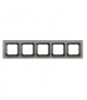 IMPRESJA R-5YGC/41/25 Ramka pięciokrotna Szare Szkło Ospel