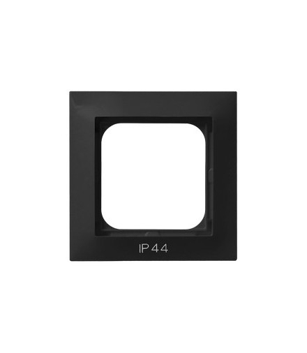 IMPRESJA RH-1Y/33 Ramka pojedyncza do łączników IP-44 Czarny Metalik Ospel