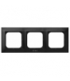 IMPRESJA RH-3Y/33 Ramka potrójna do łączników IP-44 Czarny Metalik Ospel