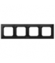 IMPRESJA RH-4Y/33 Ramka poczwórna do łączników IP-44 Czarny Metalik Ospel