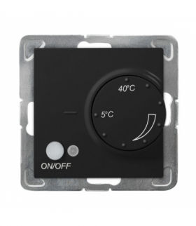 IMPRESJA RTP-1YN/m/33 Regulator temperatury z czujnikiem napowietrznym Czarny Metalik Ospel