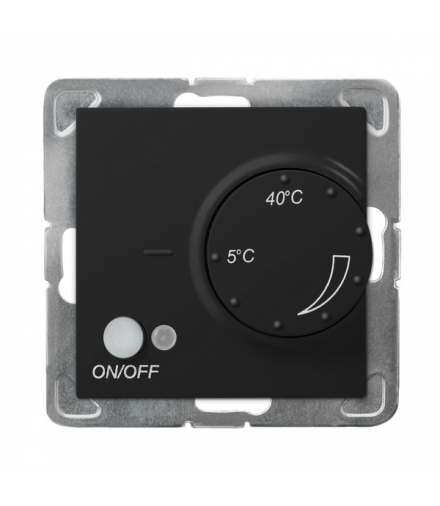 IMPRESJA RTP-1YN/m/33 Regulator temperatury z czujnikiem napowietrznym Czarny Metalik Ospel