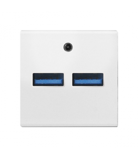 OSPEL45 GK-2USB/46 Ładowarka USB Biały Ciepły Ospel