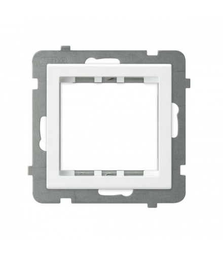 SONATA AP45-1R/m/75 Adapter podtynkowy systemu OSPEL 45 do serii Sonata Biały Mat Ospel