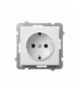 SONATA GP-1RS/m/75 Gniazdo pojedyncze z uziemieniem schuko Biały Mat Ospel