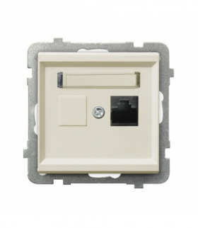 SONATA GPK-1R/K6/m/27 Gniazdo komputerowe pojedyncze, kat. 6 MMC Ecru Ospel