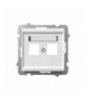 SONATA GPK-2R/p/75 Obudowa gniazda podwójnego typu Keystone prosta Biały Mat Ospel