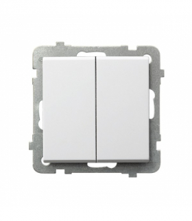 SONATA ŁP-10R/m/75 Łącznik podwójny schodowy Biały Mat Ospel