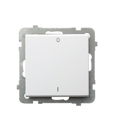 SONATA ŁP-11R/m/75 Łącznik dwubiegunowy Biały Mat Ospel