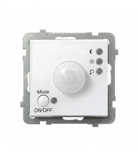 SONATA ŁP-16R/m/75 Elektroniczny czujnik ruchu Biały Mat Ospel