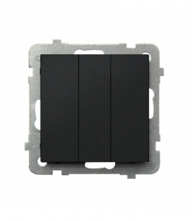 SONATA ŁP-24R/m/33 Łącznik potrójny zwierny Czarny Metalik Ospel