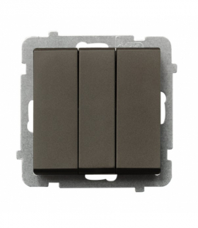 SONATA ŁP-24R/m/40 Łącznik potrójny zwierny Czekoladowy Metalik Ospel