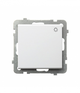 SONATA ŁP-5R/m/75 Łącznik zwierny światło Biały Mat Ospel