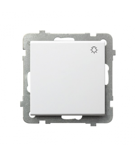 SONATA ŁP-5R/m/75 Łącznik zwierny światło Biały Mat Ospel