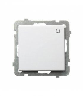 SONATA ŁP-6R/m/75 Łącznik zwierny dzwonek Biały Mat Ospel