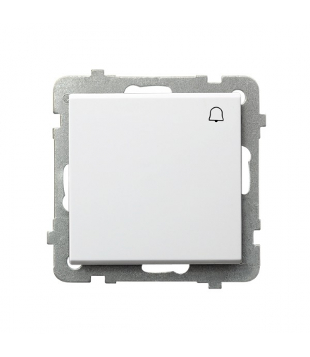 SONATA ŁP-6R/m/75 Łącznik zwierny dzwonek Biały Mat Ospel