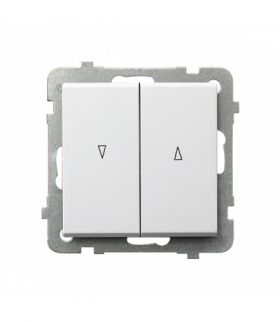 SONATA ŁP-7R/m/75 Łącznik żaluzjowy, zwierny Biały Mat Ospel