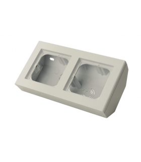 SONATA PNP-2RN/27 Puszka narożna do serii SONATA podwójna, wyposażona w ramkę Ecru Ospel