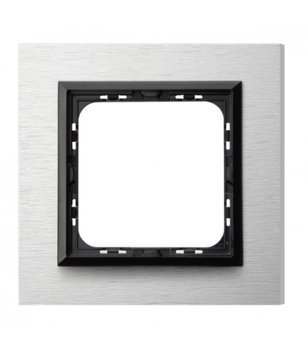 SONATA R-1RAC/62/25 Ramka pojedyncza Szczotkowane Aluminium Ospel