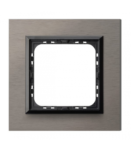 SONATA R-1RAC/63/25 Ramka pojedyncza Szczotkowana Satyna Ospel