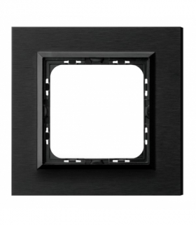 SONATA R-1RAC/64/25 Ramka pojedyncza Szczotkowany Antracyt Ospel