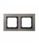 SONATA R-2RAC/63/25 Ramka podwójna Szczotkowana Satyna Ospel