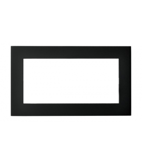 SONATA R-2RBS/33 Ramka podwójna do gniazda brytyjskiego Czarny Metalik Ospel