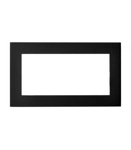 SONATA R-2RBS/33 Ramka podwójna do gniazda brytyjskiego Czarny Metalik Ospel