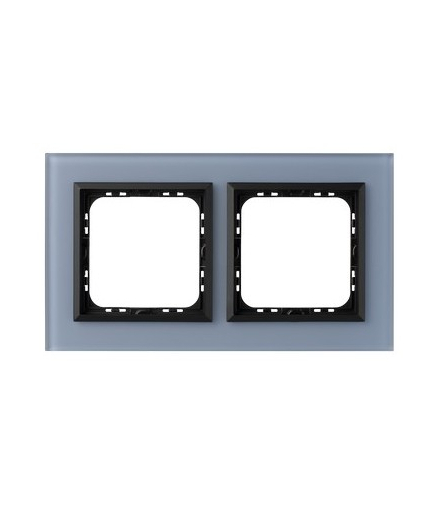 SONATA R-2RGC/80/33 Ramka podwójna Niebieskie Szkło Szronione Ospel