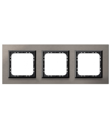 SONATA R-3RAC/63/25 Ramka potrójna Szczotkowana Satyna Ospel