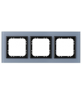 SONATA R-3RGC/80/33 Ramka potrójna Niebieskie Szkło Szronione Ospel