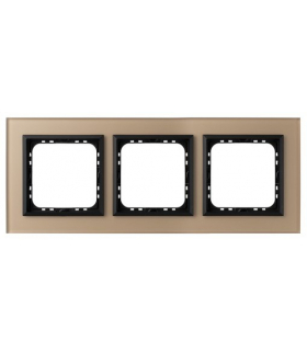 SONATA R-3RGC/81/33 Ramka potrójna Szampańskie Szkło Szronione Ospel