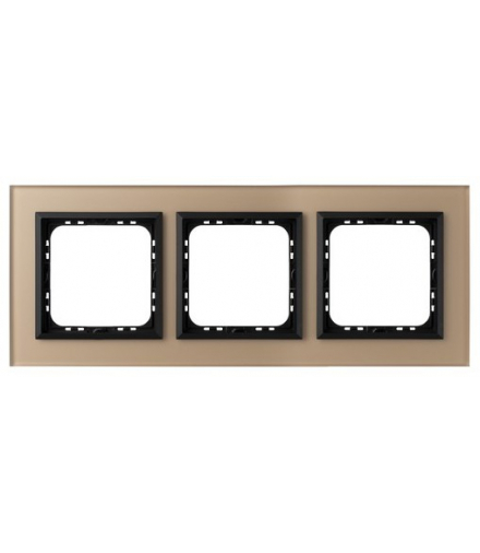 SONATA R-3RGC/81/33 Ramka potrójna Szampańskie Szkło Szronione Ospel