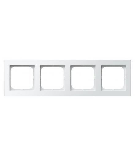SONATA R-4R/75 Ramka poczwórna Biały Mat Ospel